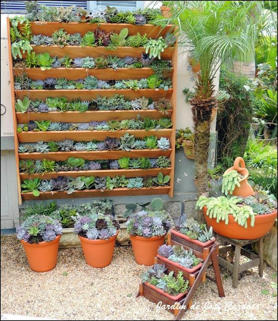 decoração com rolhas e suculentas