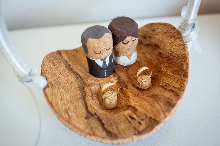 ideias de decoração com rolhas para casamento inspiração