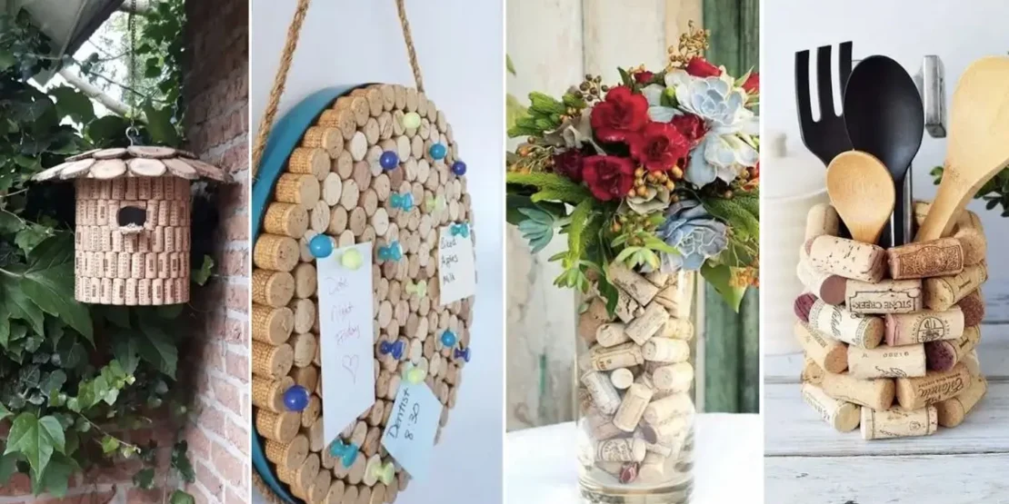 ideias de decoração de natal com rolhas de vinho para iniciantes