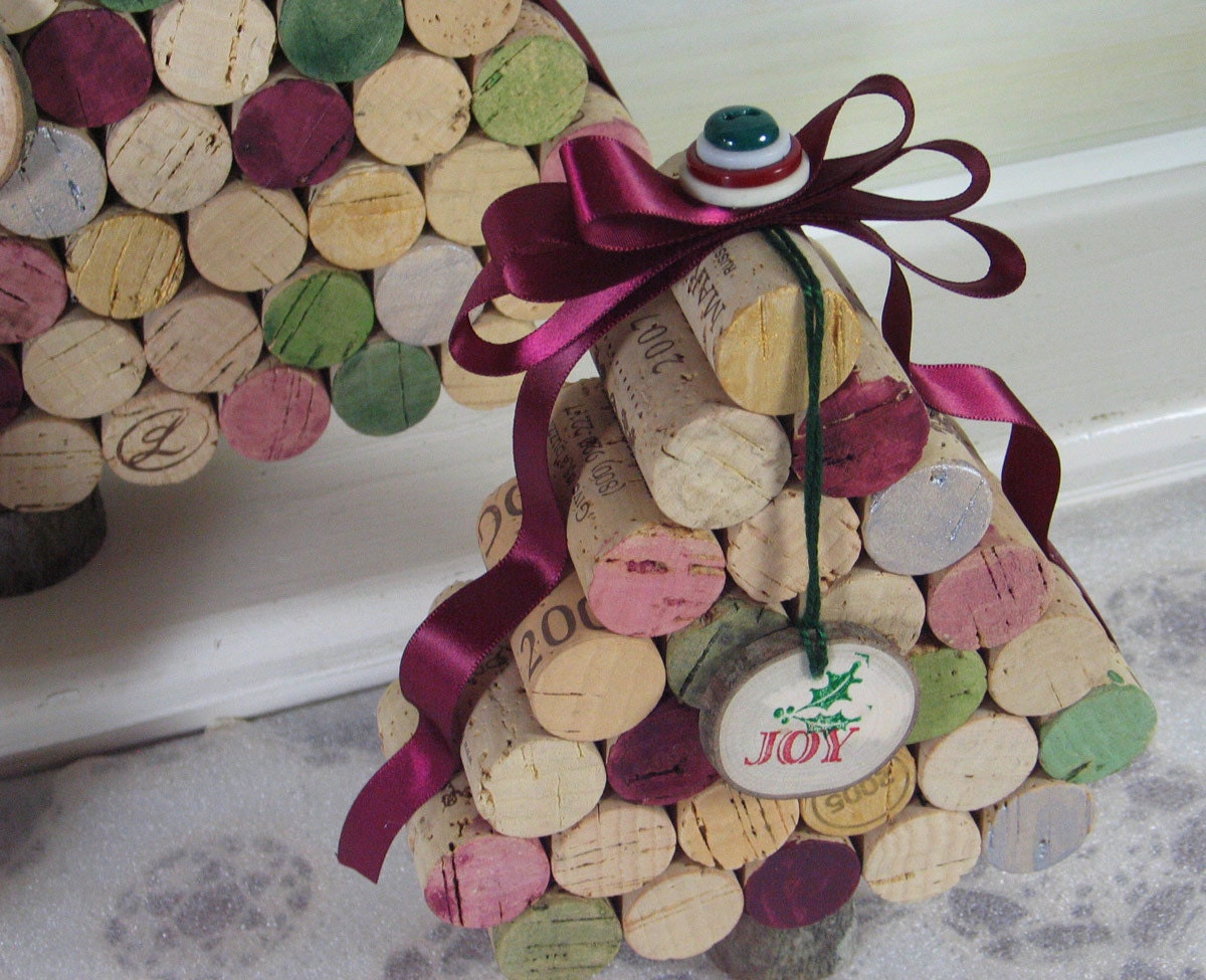 ideias de decoração de natal com rolhas de vinho para iniciantes