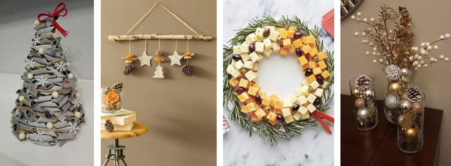 guirlanda de rolha vs árvore de rolha para decoração de natal