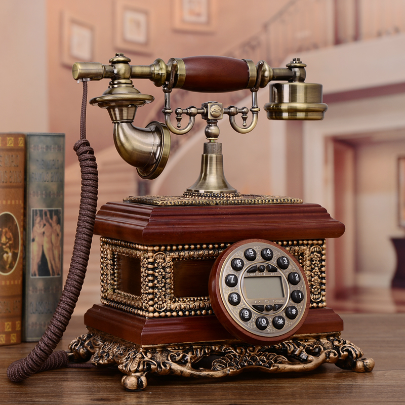 decoração com telefones antigos