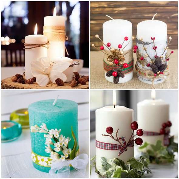 ideias de decoração com velas para sala de estar