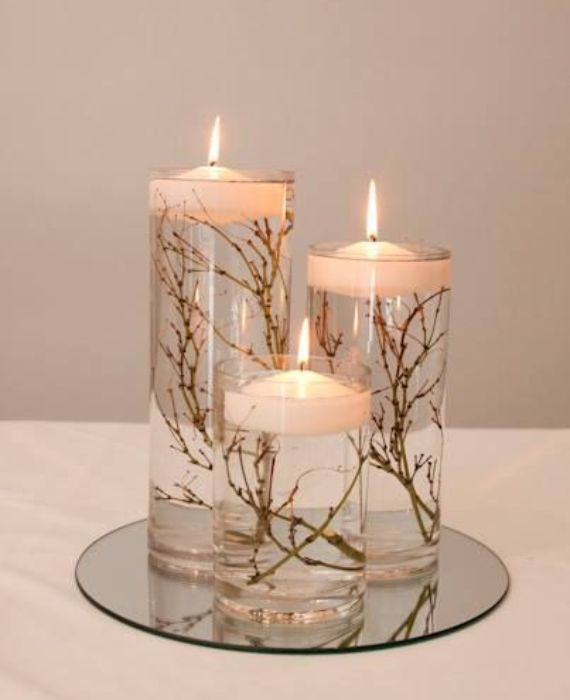 decoração com velas