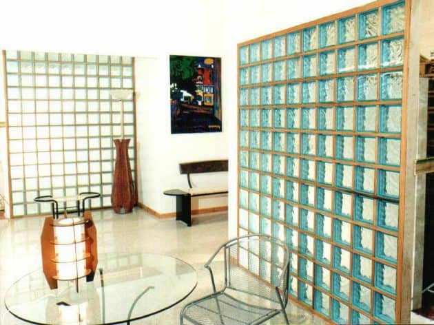 decoração com vidros coloridos