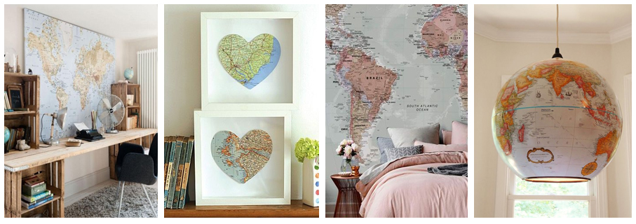 mapa mundi interativo decoração agência