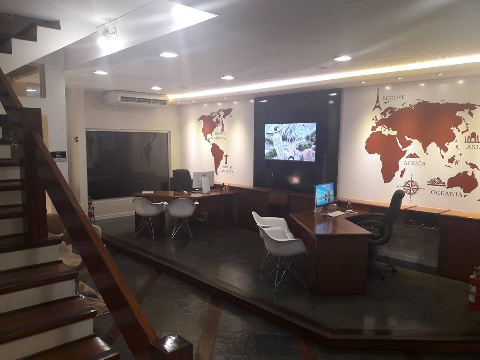 mapa mundi interativo decoração agência