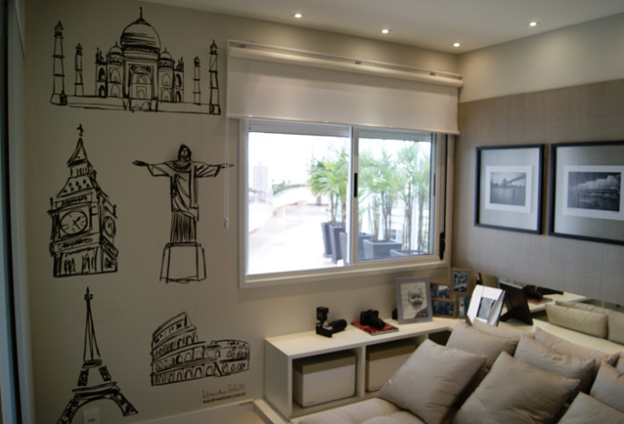 ideias criativas decoração agência viagens