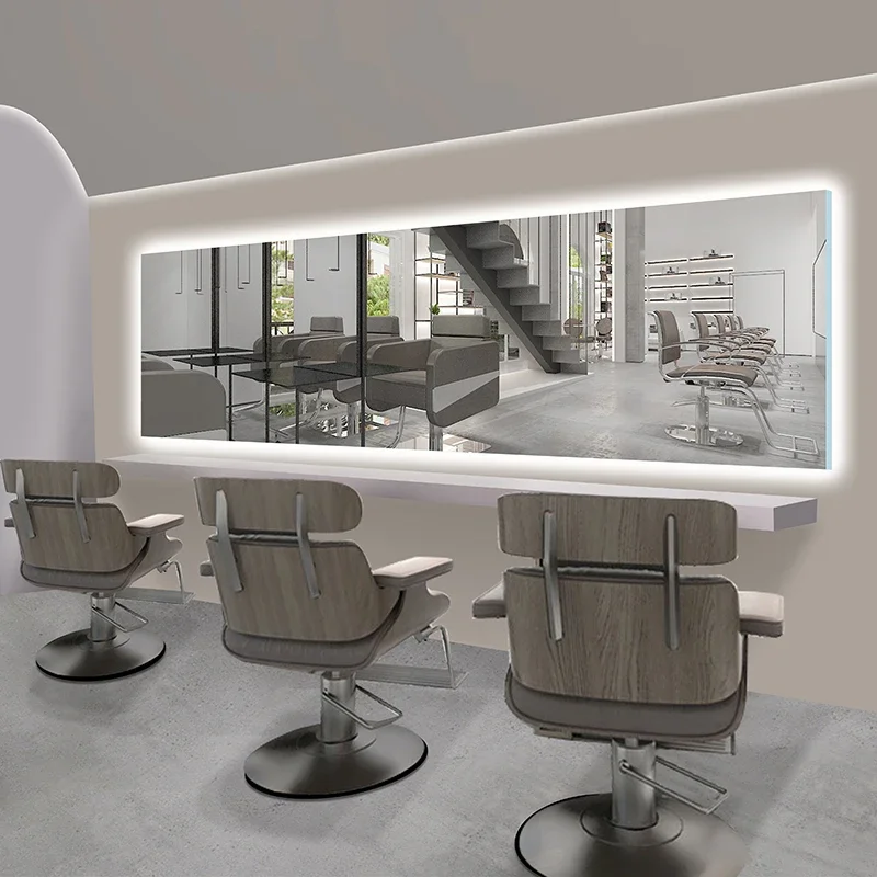 iluminação led para barbearia retrô moderno