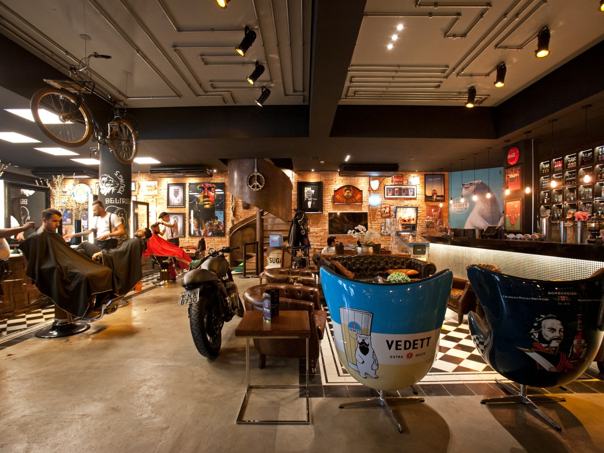 A importância da iluminação na atmosfera de uma barbearia vintage