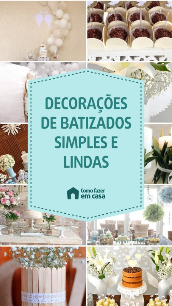 ideias de decoração de batizado simples e barata