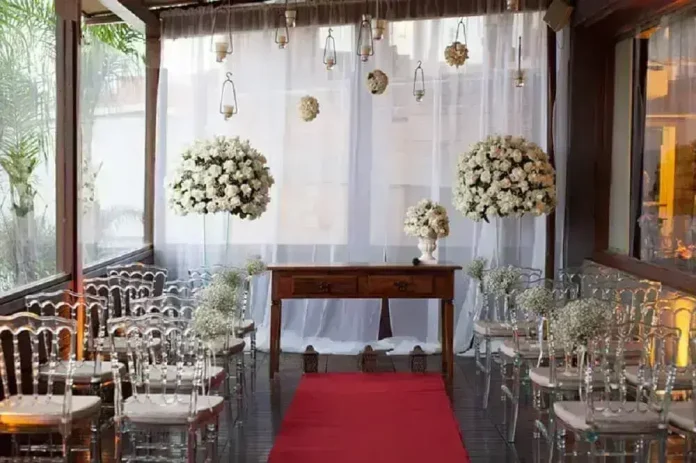 decoração de casamento DIY simples