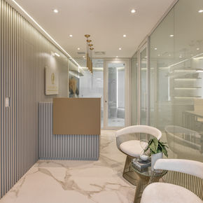 decoração de clínica de estética