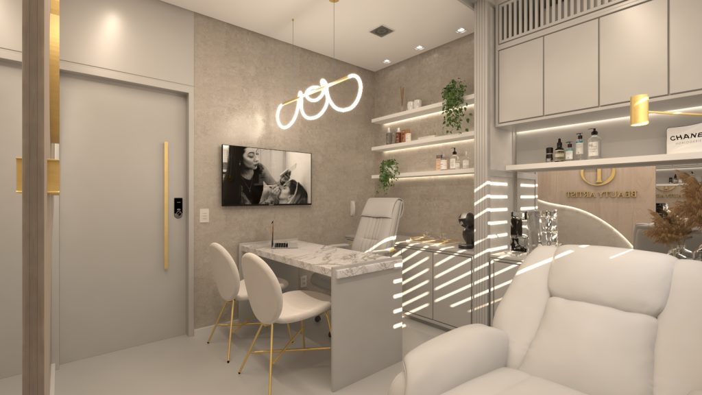 decoração de clínica de estética