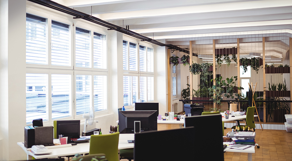 decoração de coworking