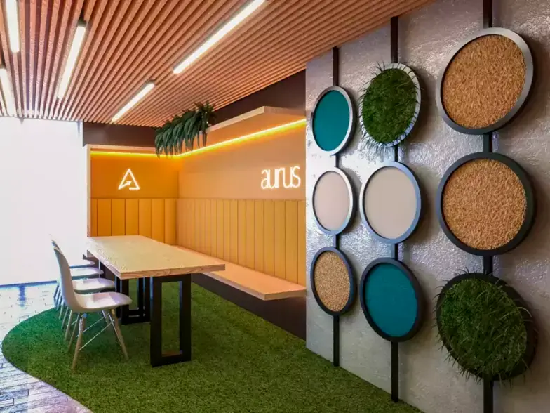 decoração de coworking