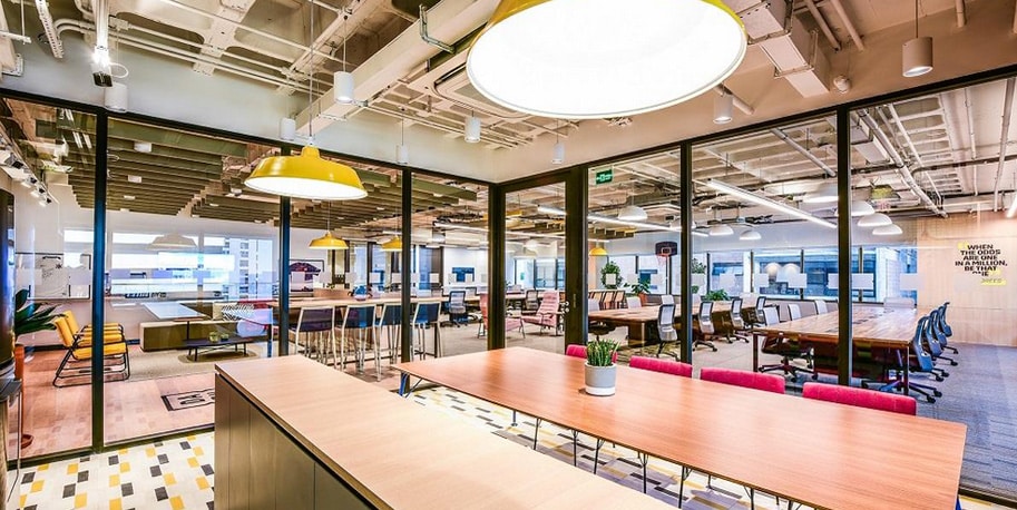 decoração de coworking