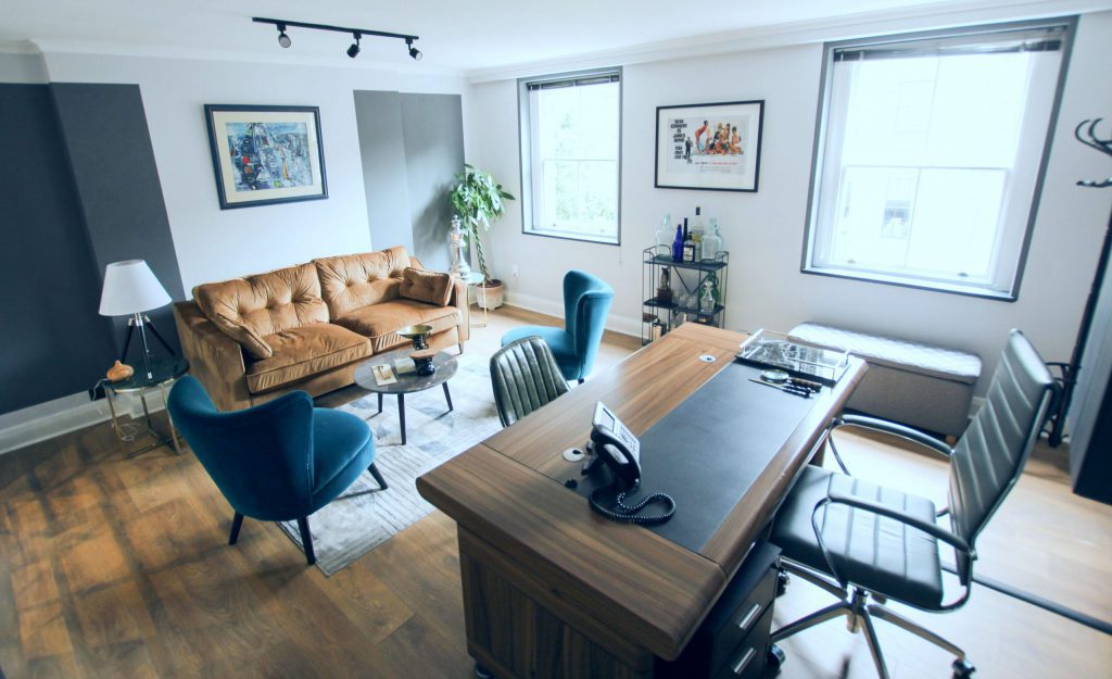 decoração de escritório de advocacia