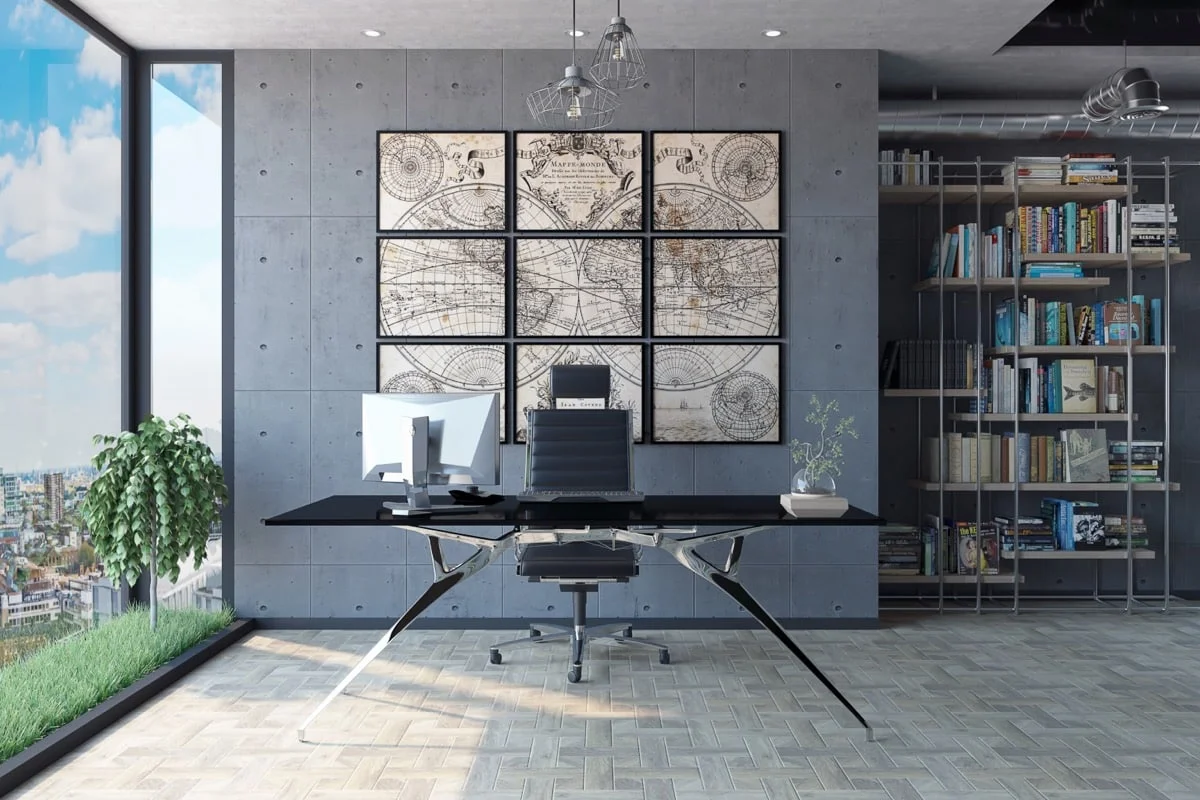 decoração de escritório de arquitetura