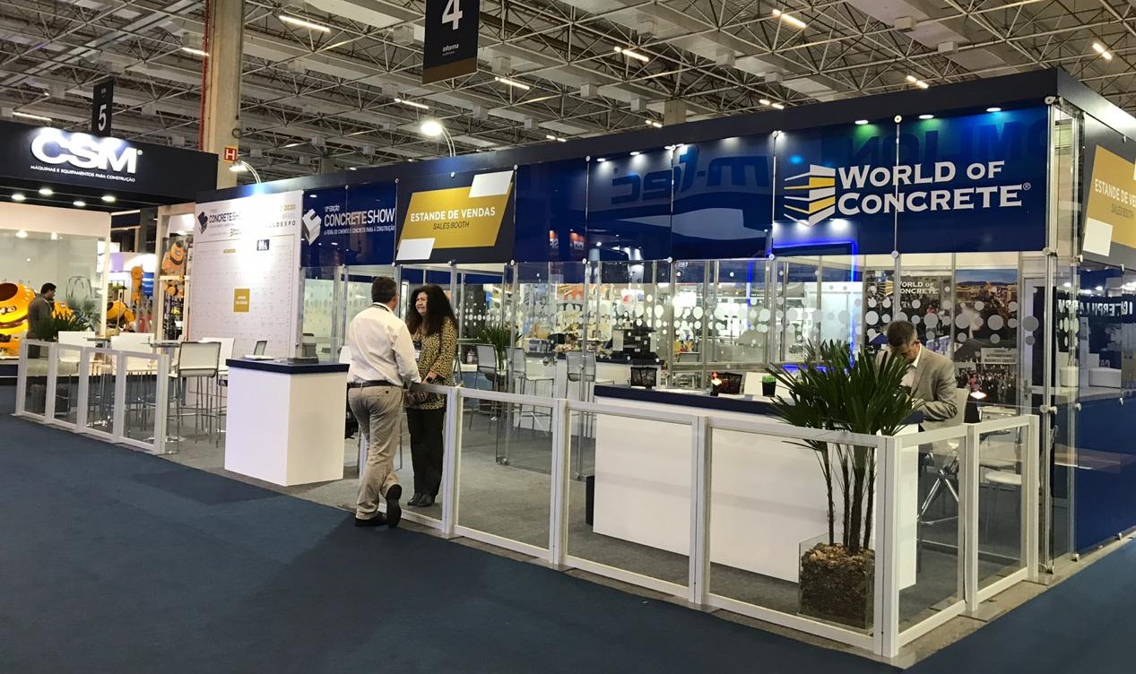 decoração de estande de vendas