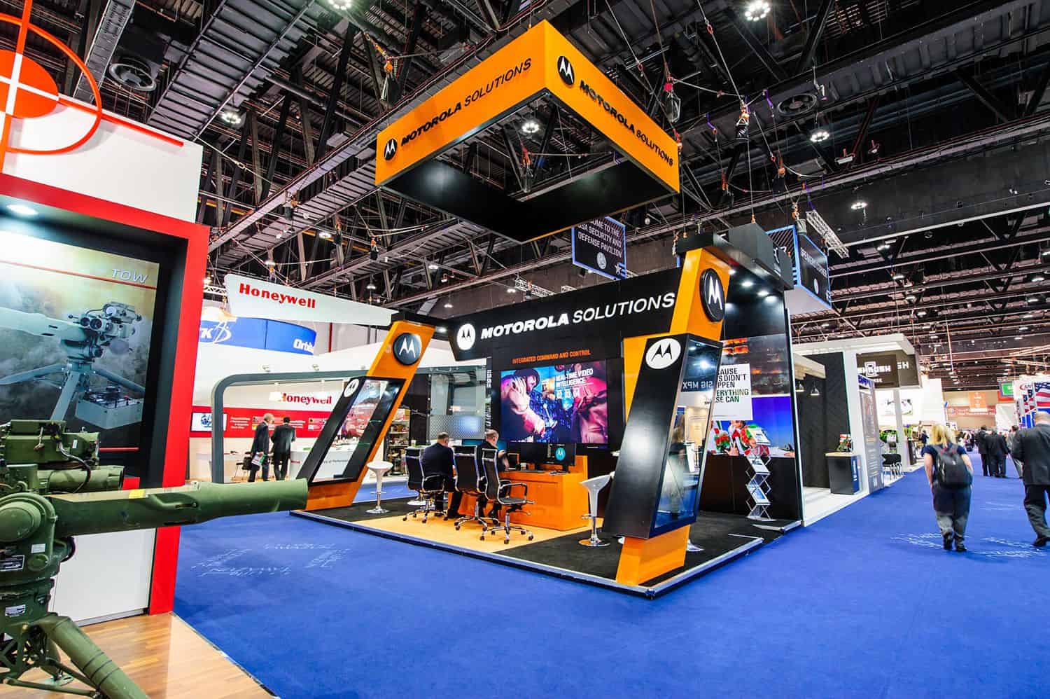 decoração de estande de vendas