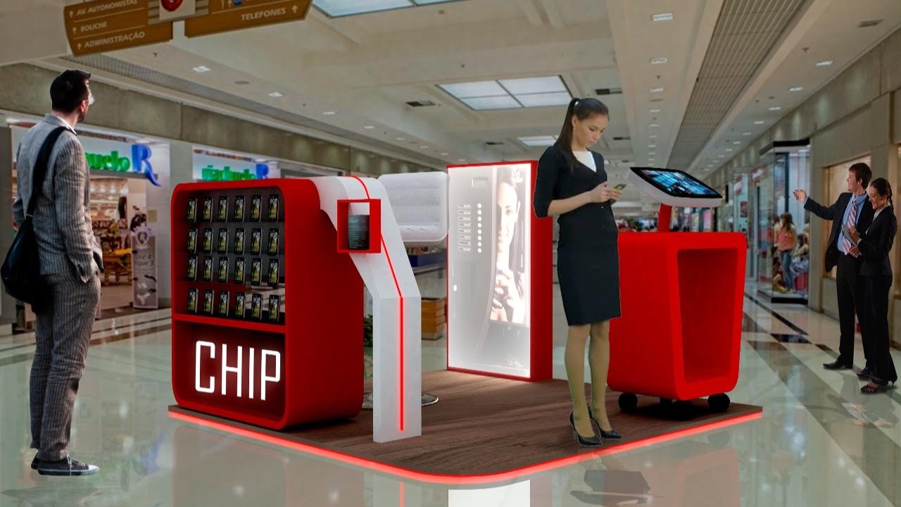 decoração de estande de vendas