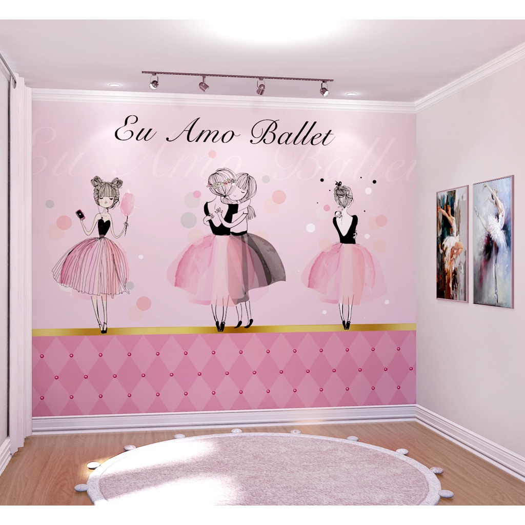 decoração estúdio de dança infantil