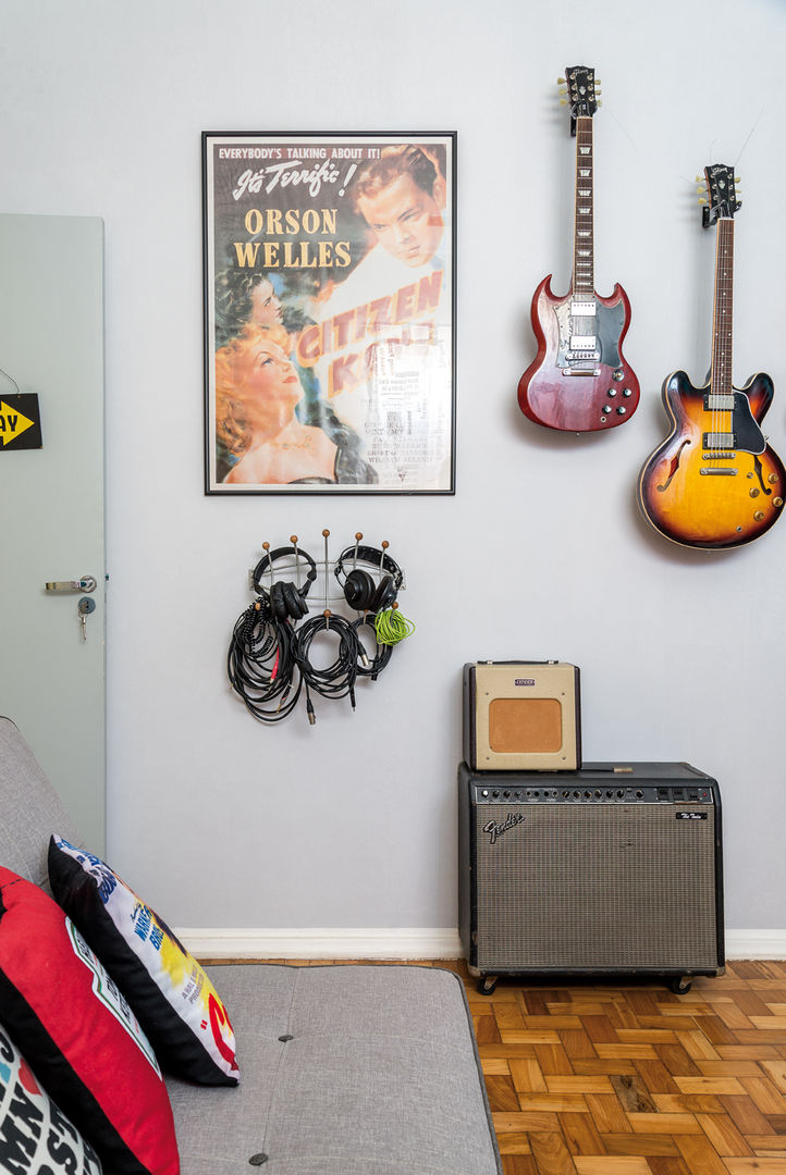 decoração de estúdio de música