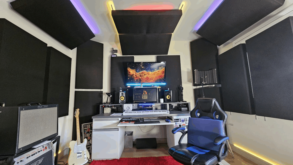 5 Dicas Essenciais para a Decoração de Estúdios Musicais
Como Otimizar a Acústica e Estética do seu Home Studio
Guia Completo: Mobiliário e Organização para Estúdios
Iluminação e Cores: Criando a Atmosfera Perfeita para seu Estúdio
Decoração DIY para Estúdios Musicais: Economia e Estilo