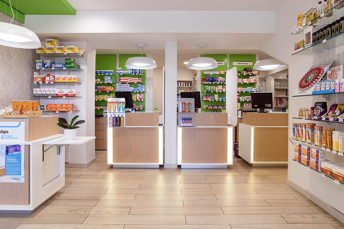 decoração de farmácia