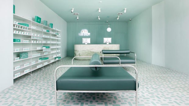 decoração de farmácia
