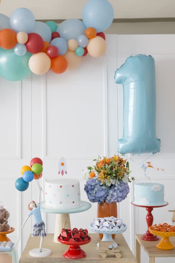 decoração festa infantil simples e barata