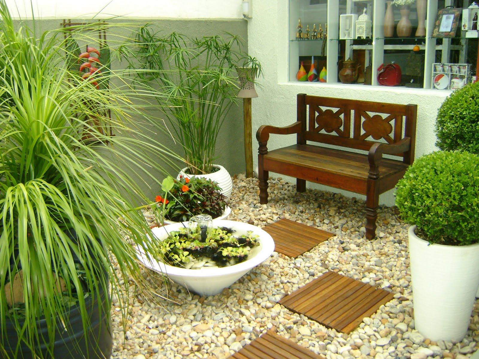 ideias de jardim com pedras pequenas