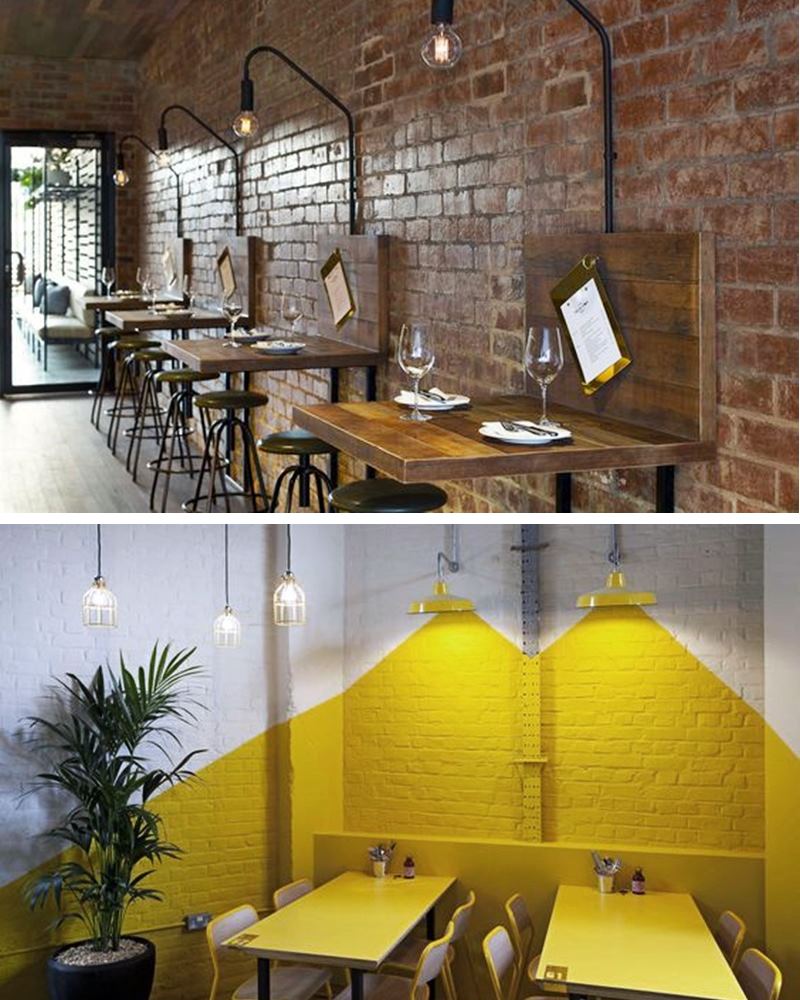 como usar neon na decoração de lanchonete