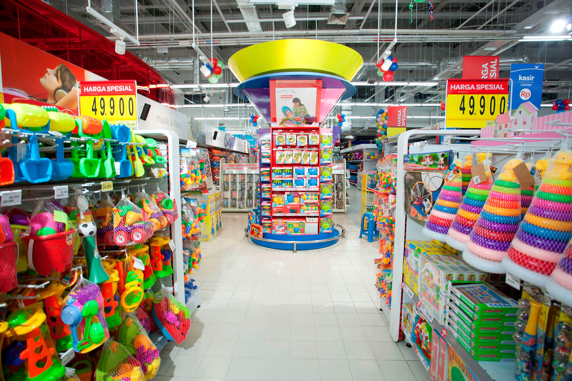 decoração de loja de brinquedos