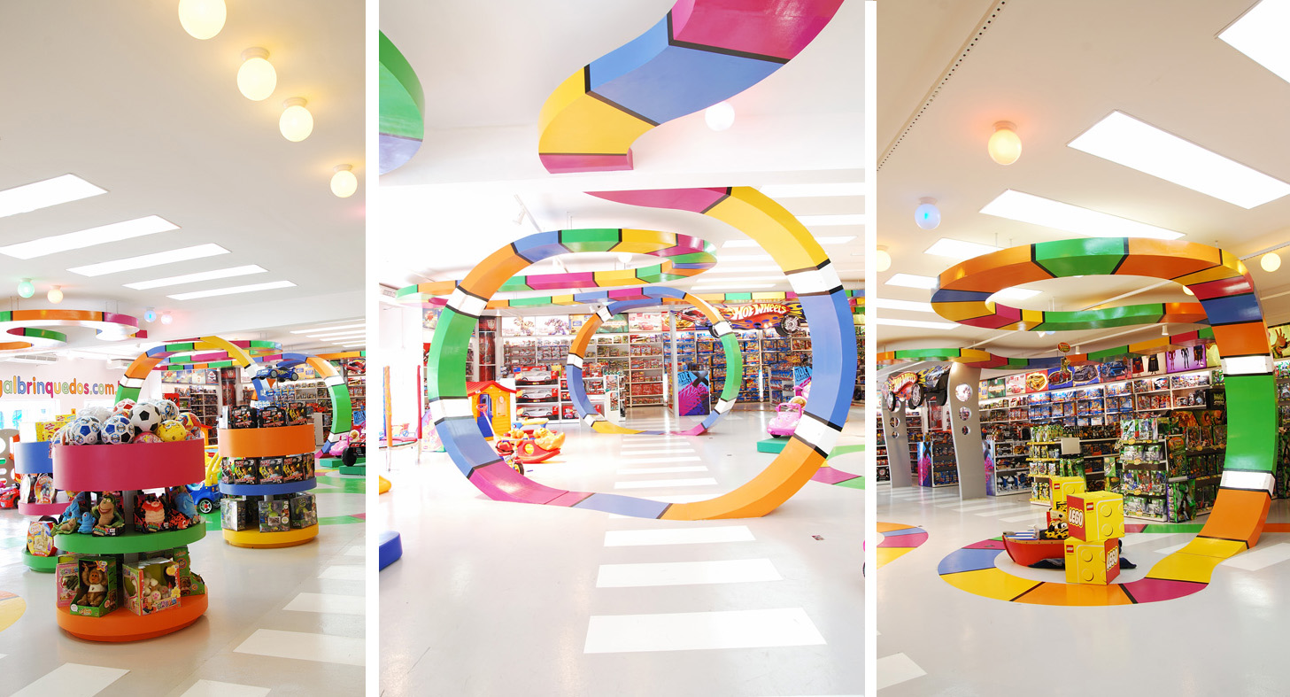 loja de brinquedos vs loja online decoração