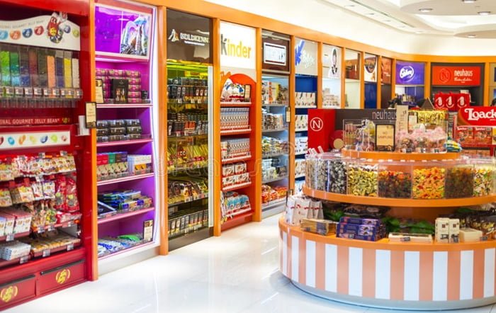 decoração de loja de doces