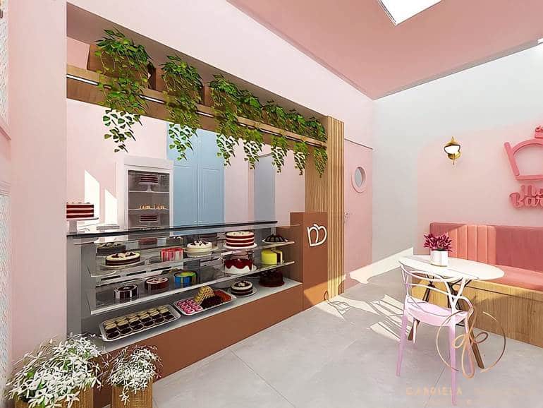 ideias criativas decoração loja de doces pequena