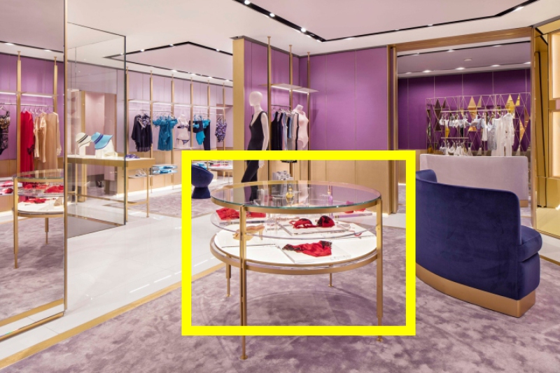 decoração de loja de lingerie