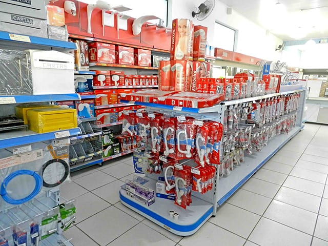 fachada loja materiais construção moderna