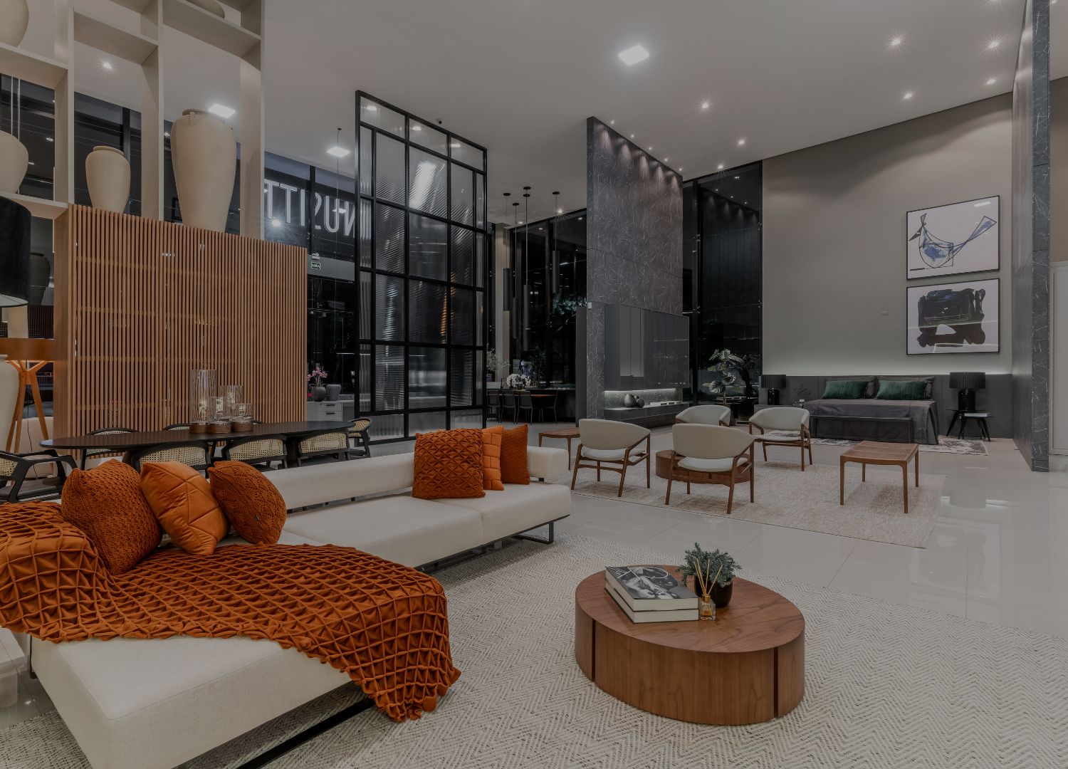 decoração de loja de móveis