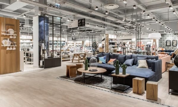 decoração de loja de móveis