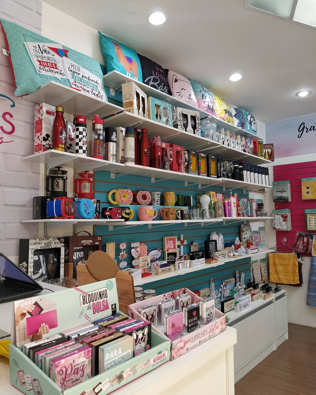 decoração de loja de presentes