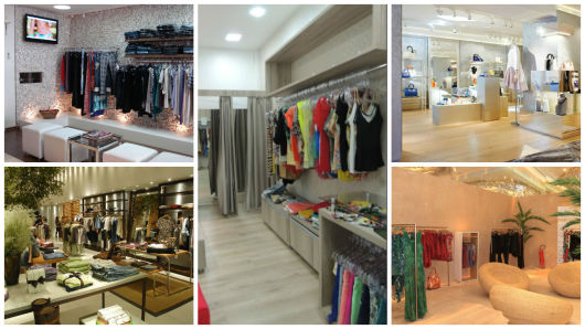 decoração de loja de roupas