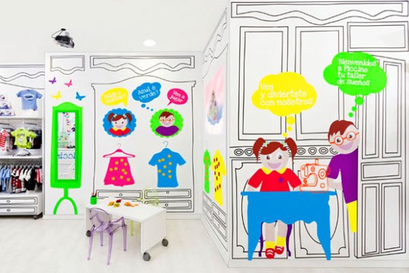 decoração de loja infantil