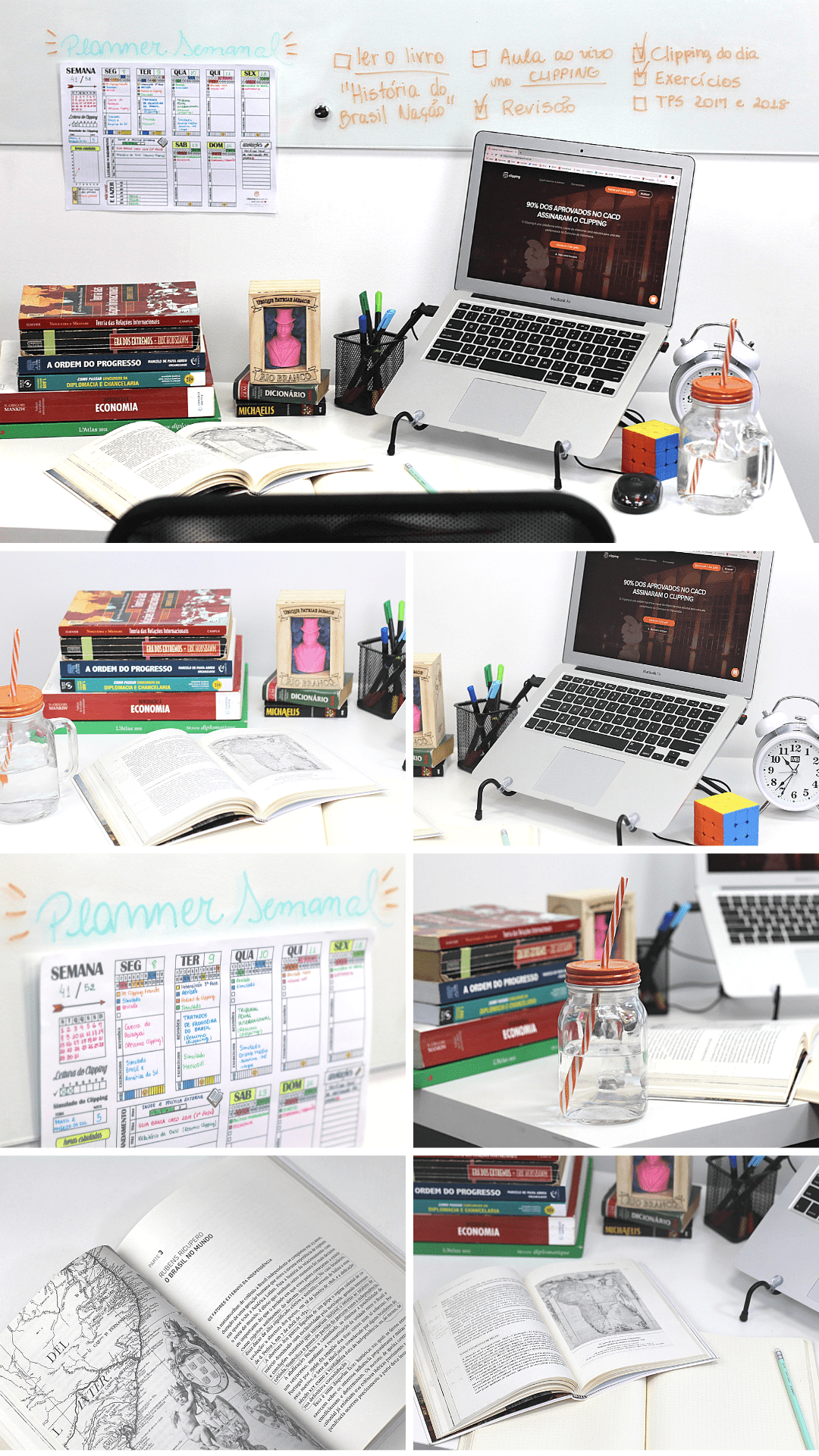 erros comuns ao decorar mesa de estudos