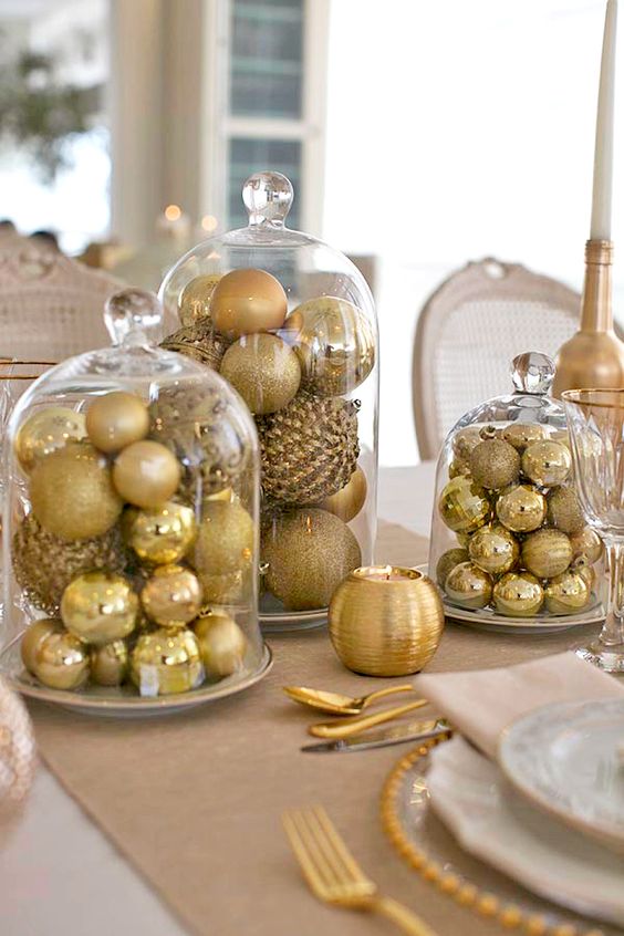 10 ideias criativas para decorar mesa de natal simples