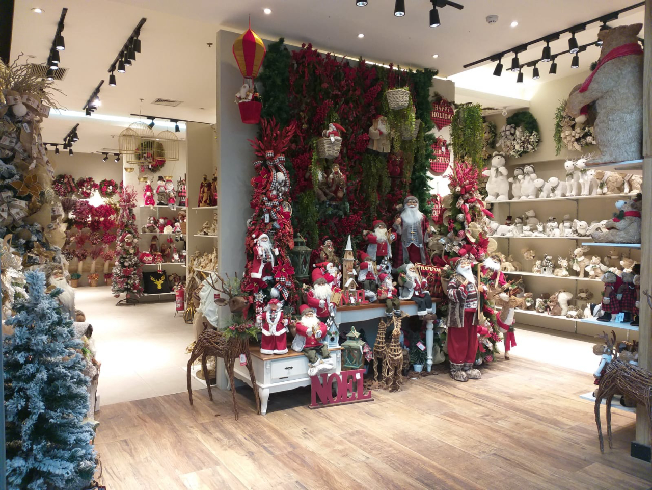 decoracao de natal em loja