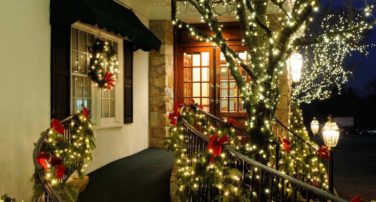 decoracao de natal jardim