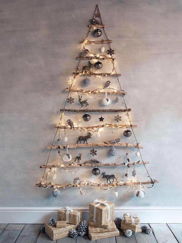 decoracao de natal na parede